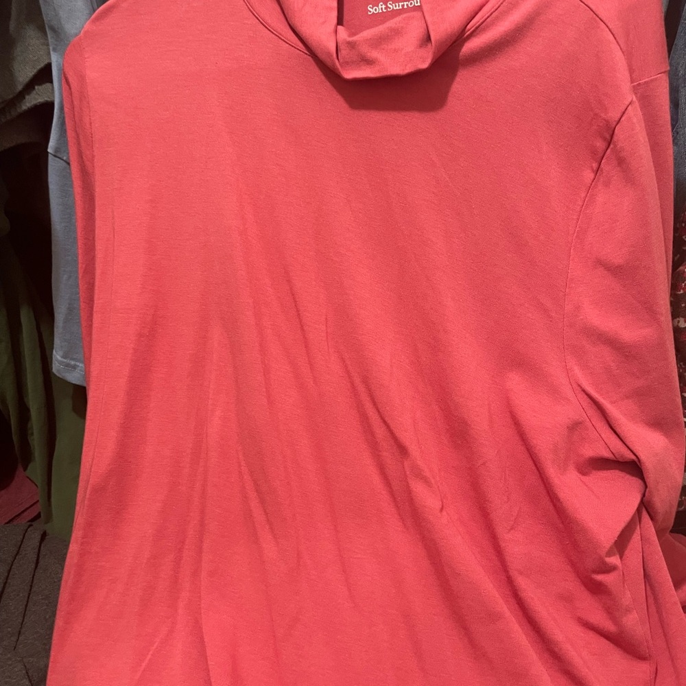 Soft Surroundings Vibrant Pink Hoodie